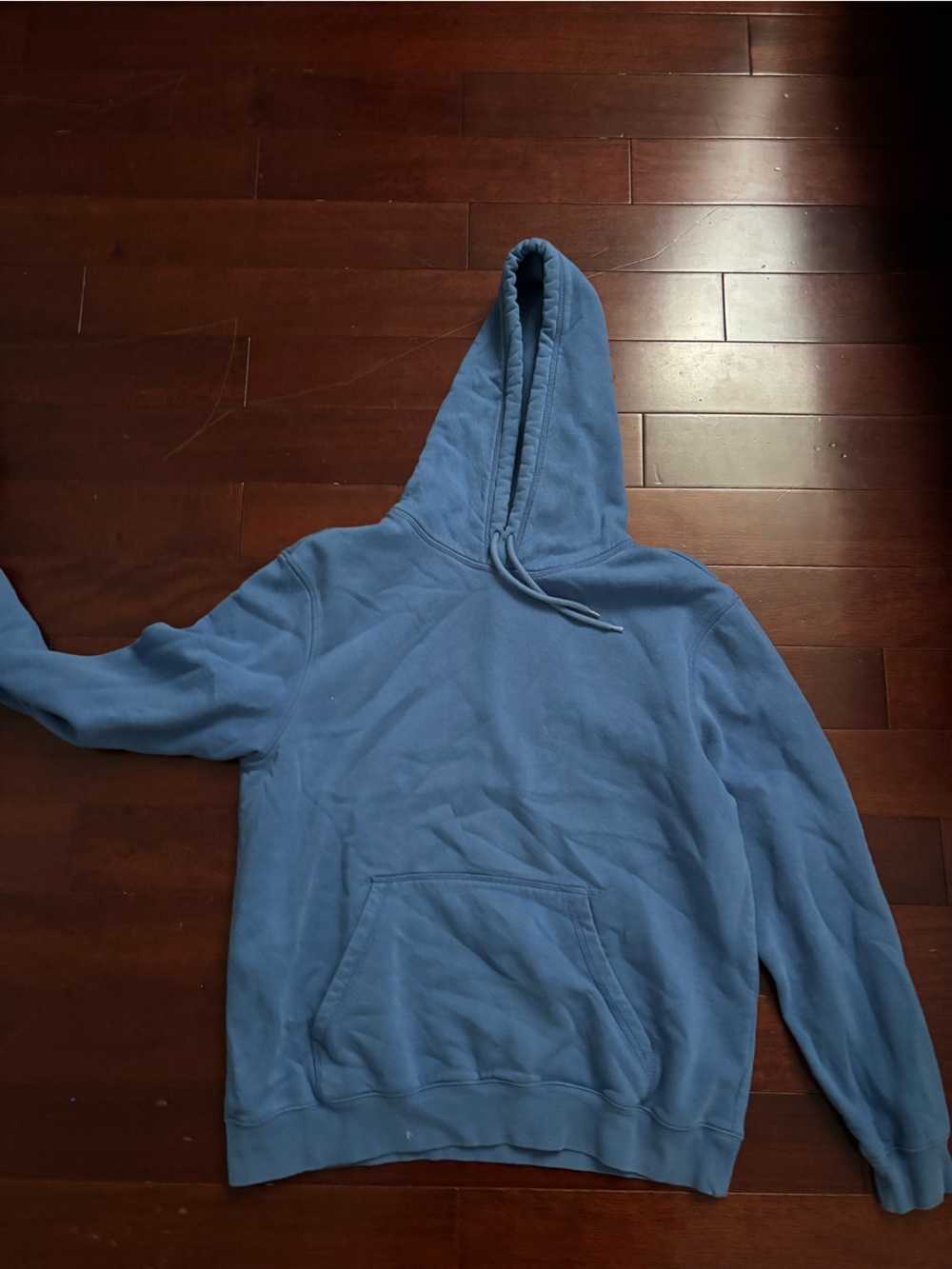 H&M Men's Blue Pullover Hoodie Sweatshirt